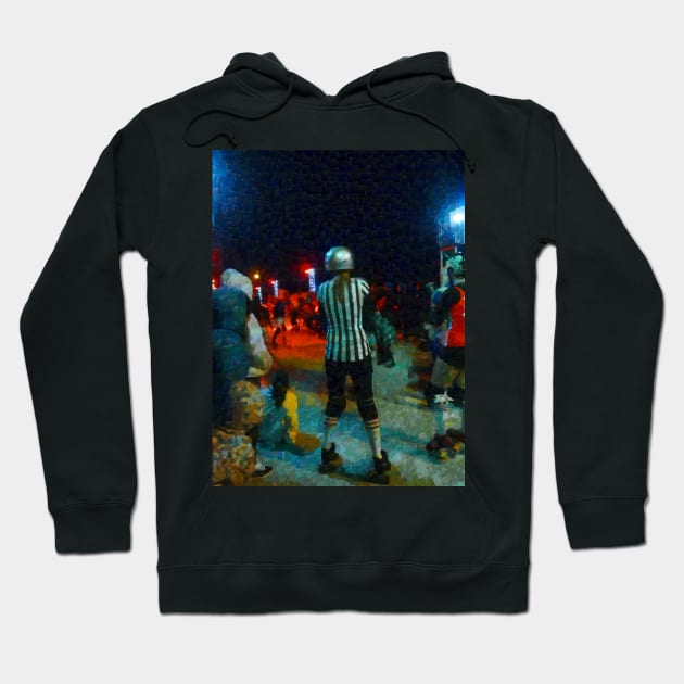 Night at the Roller Derby Hoodie by PictureNZ